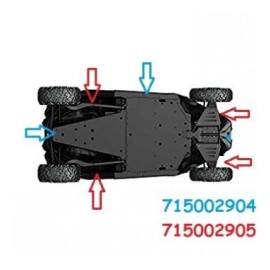 PROT. SKIDPLATE BRP. SSV.  X3 XDS. KIT.