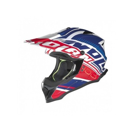 CASCO NOLAN N53 CROSS RO/BCO/AZUL M