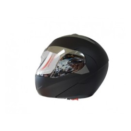 CASCO R7 RACING ABAT. NEGRO MATE MICA IRIDIUM