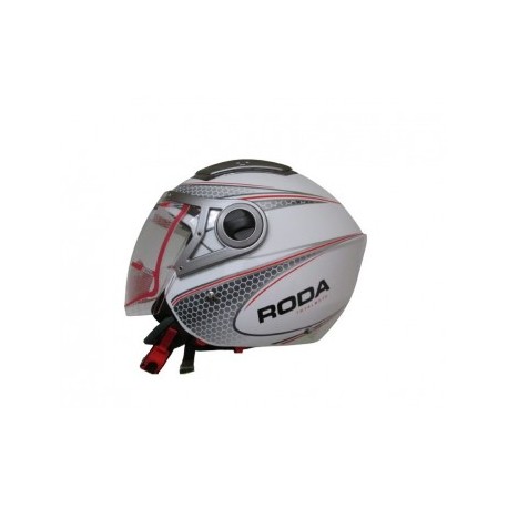 CASCO RODA 3/4 R130 RO/BLANCO