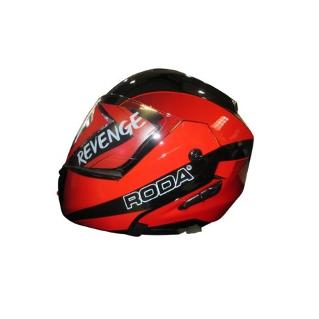 CASCO RODA ABAT. BLUETOOTH NE/ROJO 2XL