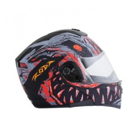 CASCO RODA LUMINAR C/LED. NE/ROJO 2XL