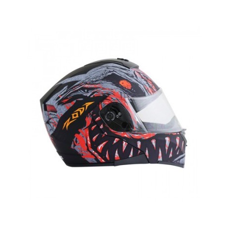 CASCO RODA LUMINAR C/LED. NE/ROJO 2XL