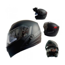 CASCO RODA LUMINAR C/LED. NEGRO MATE 2XL