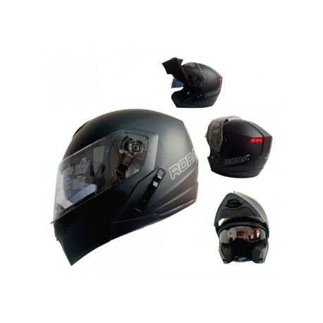 CASCO RODA LUMINAR C/LED. NEGRO MATE 2XL