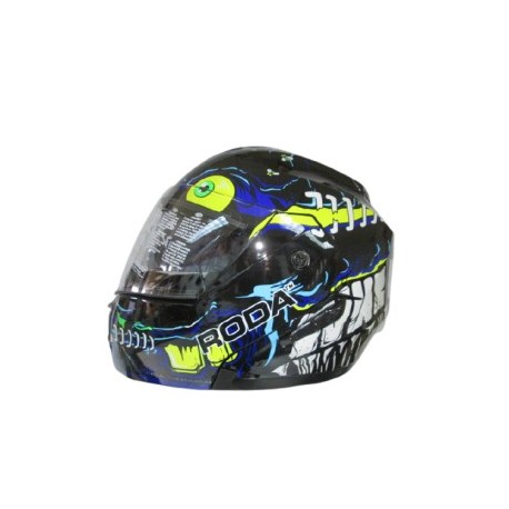 CASCO RODA REVENGE ABAT. NE/AZUL XL