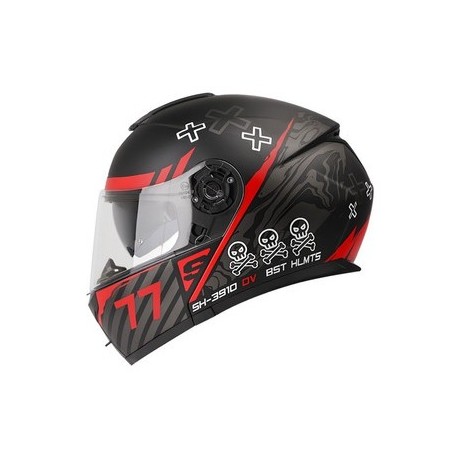 CASCO SHAFT SH3910 NE/ROJO MATE HELL L