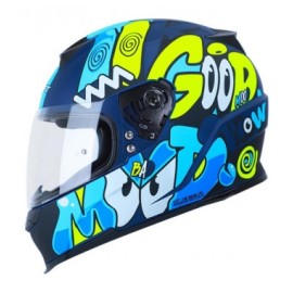 CASCO SHAFT SH502 AZUL MATE LAZY L