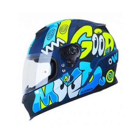 CASCO SHAFT SH502 AZUL MATE LAZY L