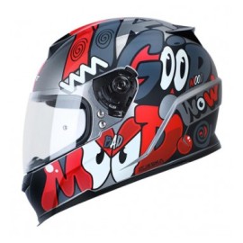 CASCO SHAFT SH502 ROJO MATE LAZY L