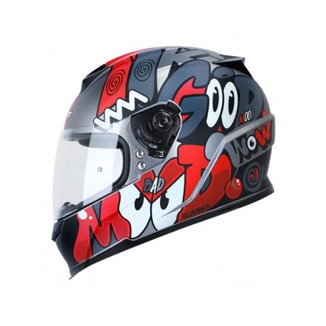 CASCO SHAFT SH502 ROJO MATE LAZY L