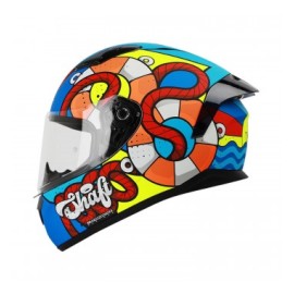 CASCO SHAFT SH582 AM/AZUL MATE LAZY L