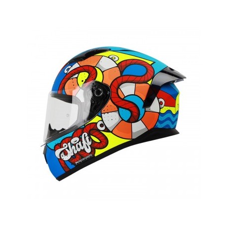 CASCO SHAFT SH582 AM/AZUL MATE LAZY L