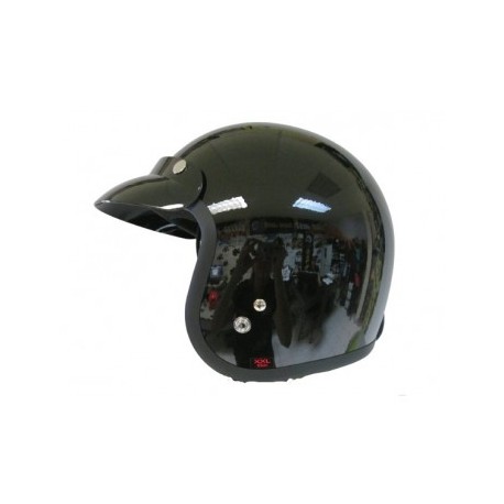 CASCO TORC T50 3/4 NEGRO BRILLANTE 2XL