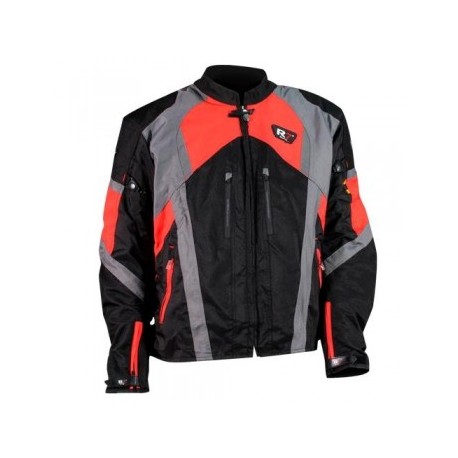 CHAM. R7 RACING TEXTIL NE/ROJO 2XL