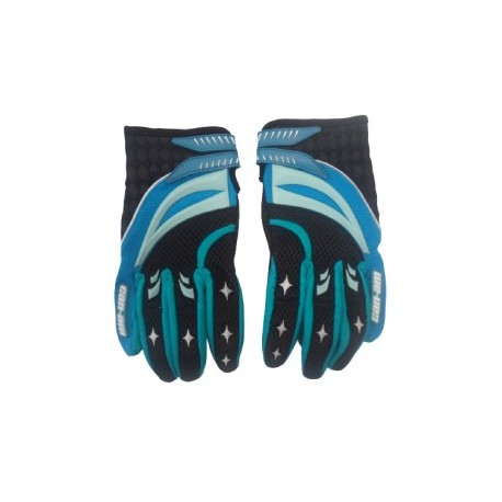 GUANTE CANAM X-RACE LADY AZUL/VERDE L