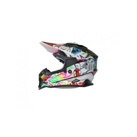 CASCO BKR. CROSS JR. GRAFFITI NEGRO L