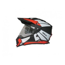 CASCO BKR. CROSS WARRIOR NE/RO/BLANCO XL