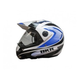 CASCO BKR. DUO RIDER AZ/BLANCO