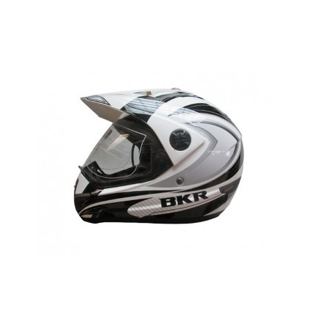 CASCO BKR. DUO RIDER BLANCO