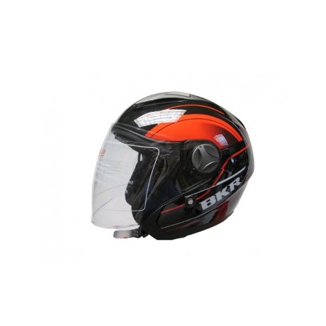 CASCO BKR. ORBIT 3/4 ROJO GRAFICO