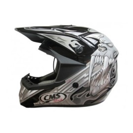 CASCO CMS XR-7 MX PLATA MUTANTE