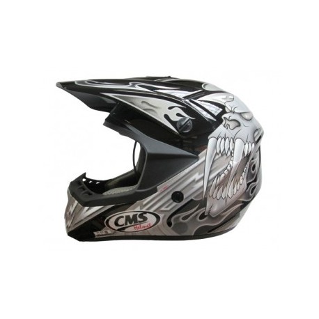 CASCO CMS XR-7 MX PLATA MUTANTE