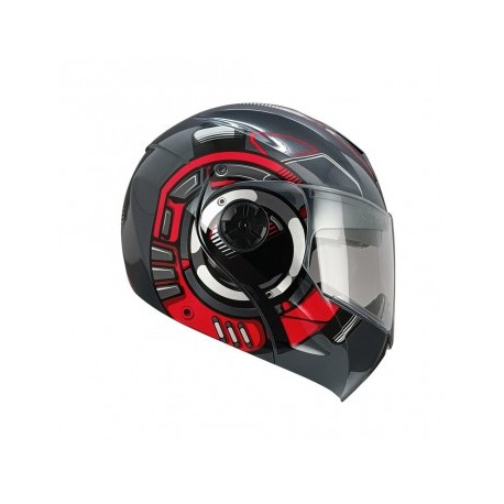 CASCO GHIRA GH1000 ABAT. BYBY ROJO L