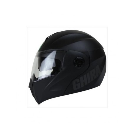 CASCO GHIRA GH1000 ABAT. NEGRO MATE 2XL