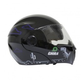 CASCO GHIRA KIDS ABAT. GRAFICO NEGRO