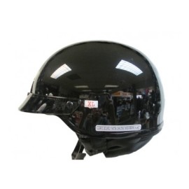 CASCO HJC. CHOPPER 3/4 NEGRO BRILLANTE L