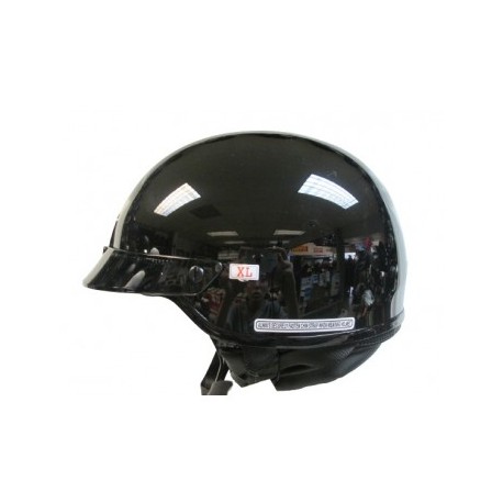 CASCO HJC. CHOPPER 3/4 NEGRO BRILLANTE L