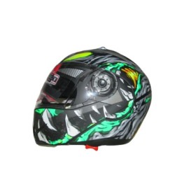 CASCO IRON ABAT. IR-105 NEGRO VERDE L