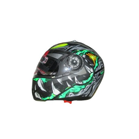 CASCO IRON ABAT. IR-105 NEGRO VERDE L