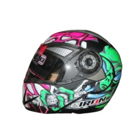 CASCO IRON ABAT. IR-105 VERDE NEON M