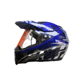 CASCO IRON RACING K22 AZUL L