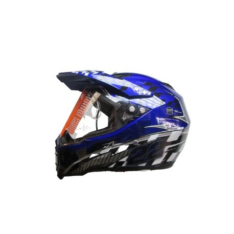 CASCO IRON RACING K22 AZUL L